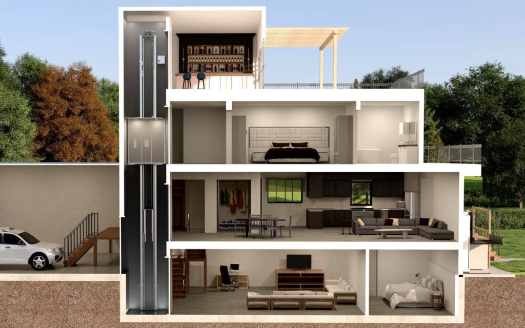 space saving home elevators