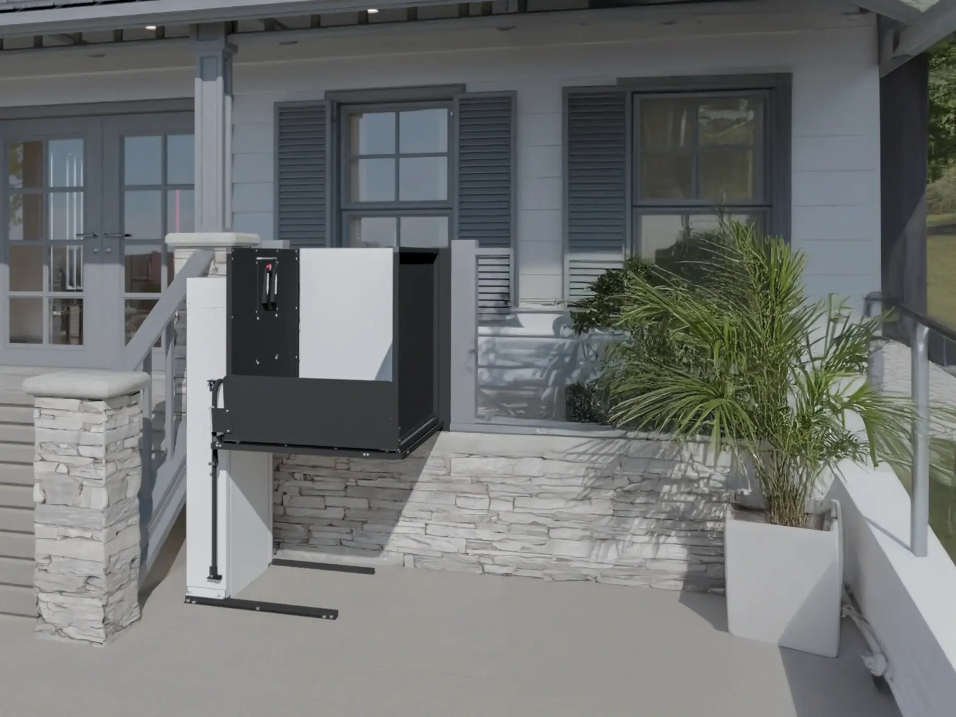 RAM Elevator + Lifts residential FlexLift render